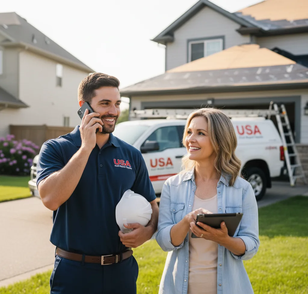 USA Roof Repair Experts customer support in Colby